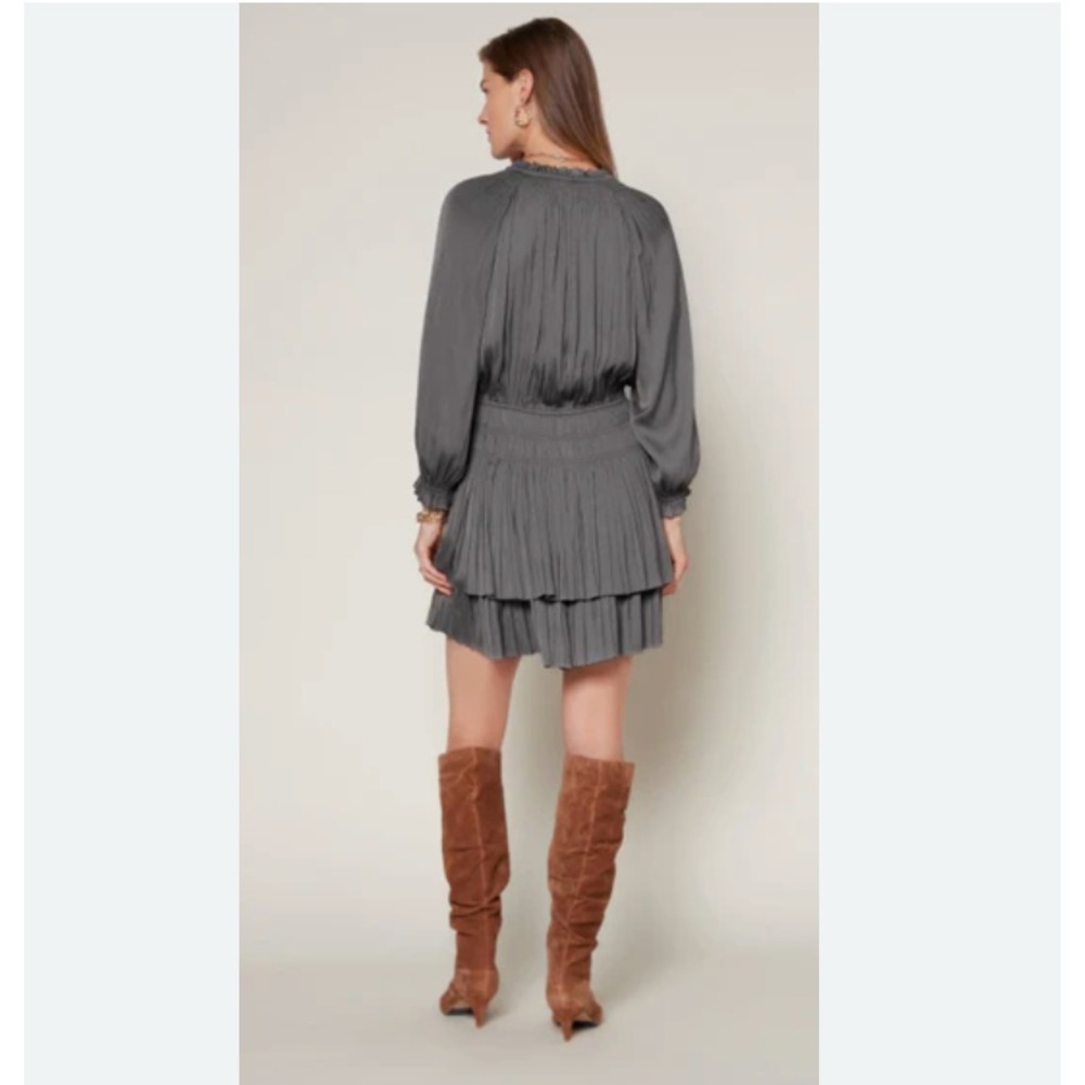 Current Air Cecile Women LongSleeve Mini Dress Sz M Party Cocktail Dark Feminine